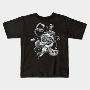 Venus Flytrap, Dagger and Rose Kids T-Shirt